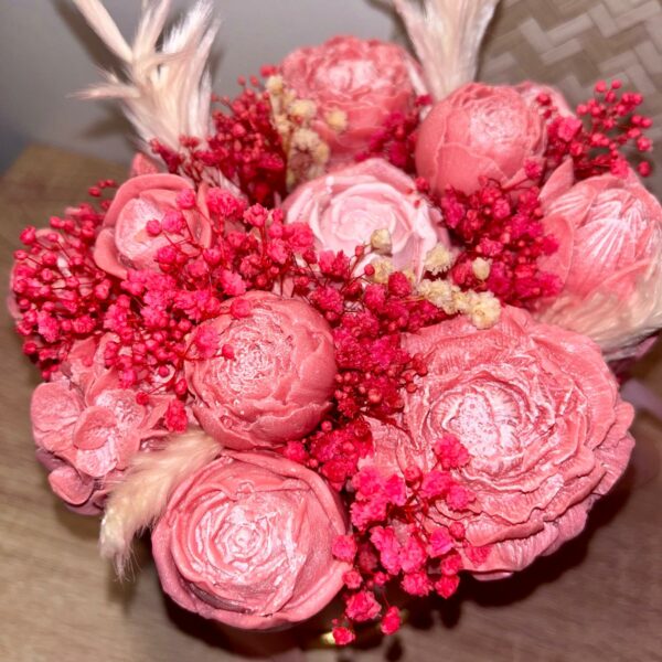 Bouquet de bougies Rose – Image 4