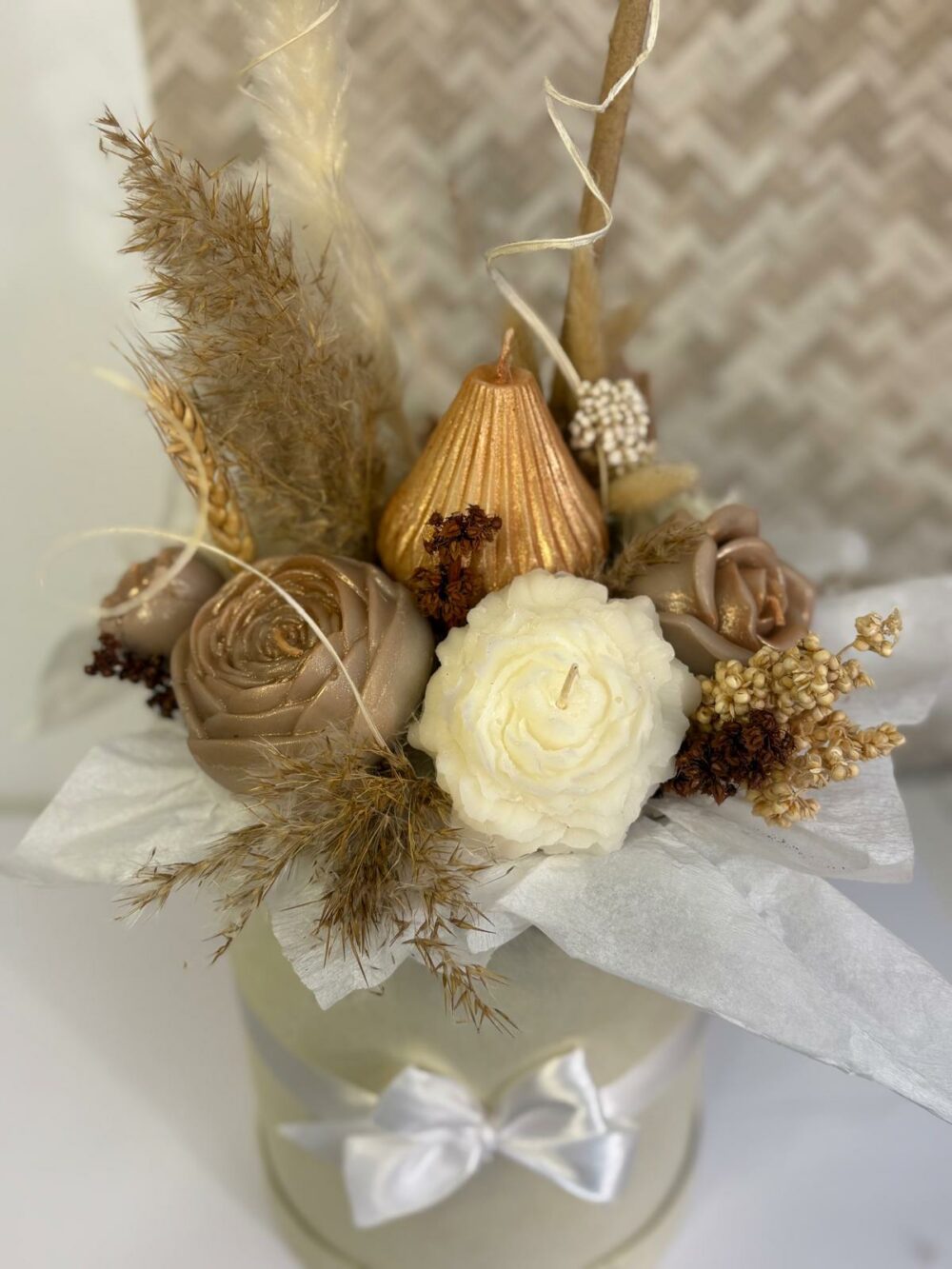 Bouquet de bougies Dorée – Image 5