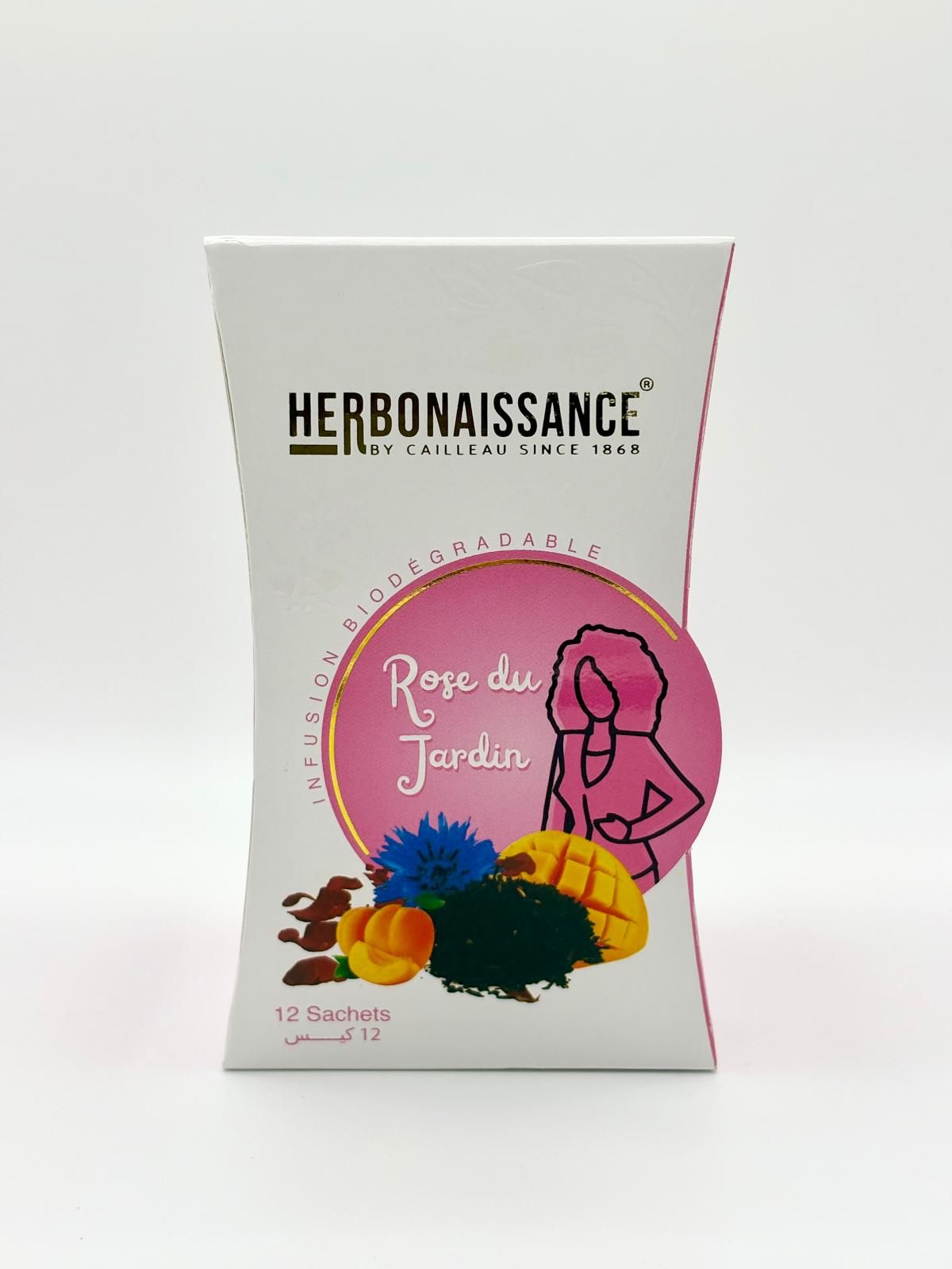 infusion rose du jardin de 12 sachets