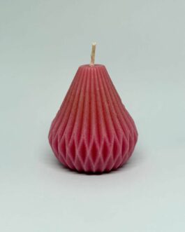 Bougie en cône : Rose
