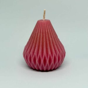 Bougie en cône : Rose