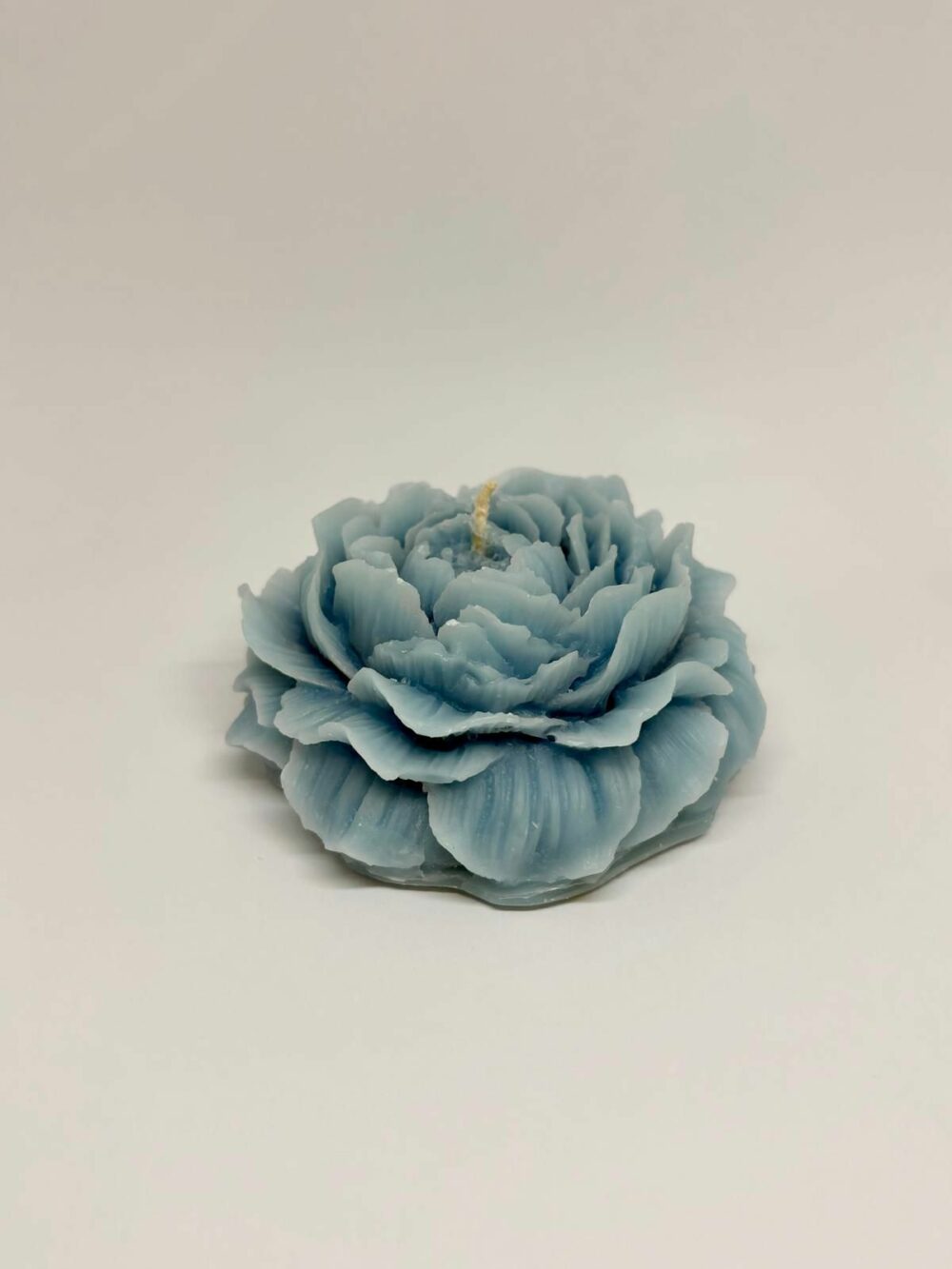 bougie en fleur : bleu clair
