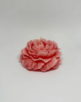 Bougie en fleur : Rose