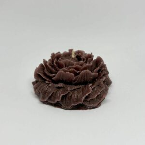 Bougie en fleur : Marron
