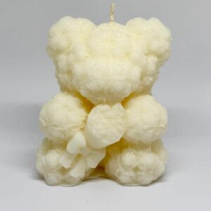 Bougie ourson : Blanc