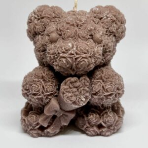 Bougie ourson : Marron