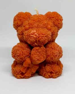 Bougie ourson : Orange