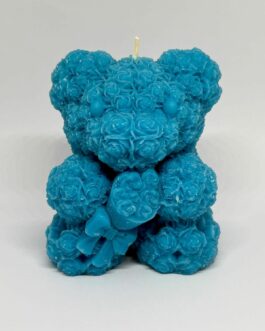 Bougie ourson : Bleu