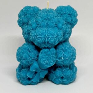 Bougie ourson : Bleu