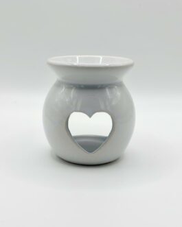 Brûle parfum en céramique en forme de cœur