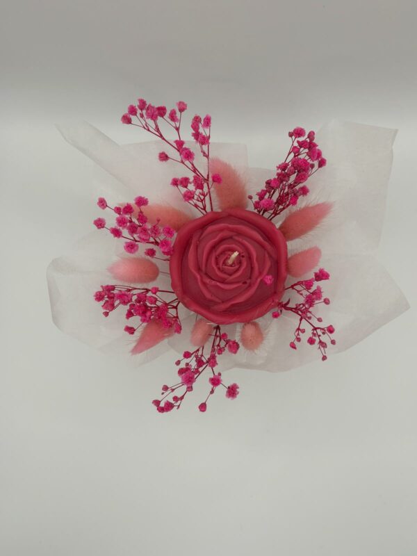bouquet de bougie rouge 6 cm Ø
