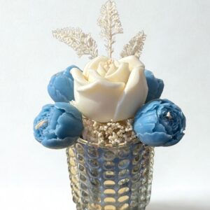 Bouquet de Bougies Bleu & Blanc