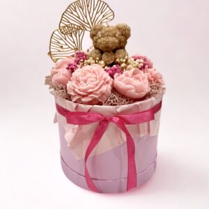 Bouquet de Bougies Rose & Doré